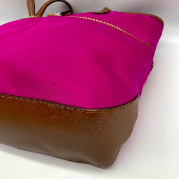 Michael Kors Purple Nylon & Leather Pocket Tote - Picture 6 of 10